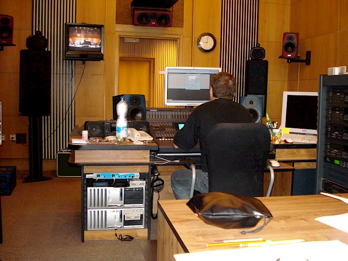 Zdeněk Slovatínek, Sound Engineer at the console