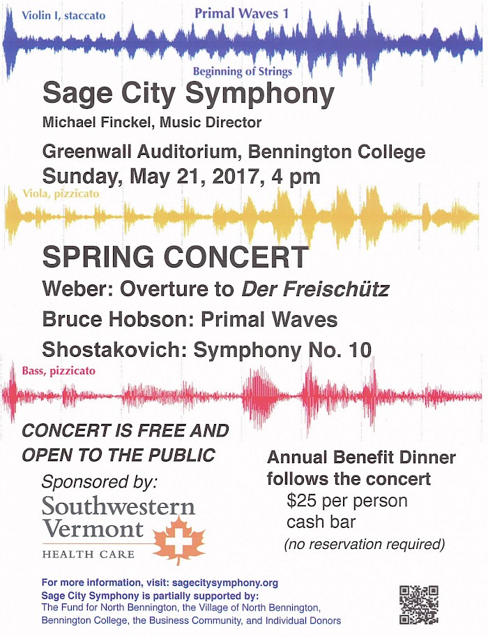 Wave form graphic as it appeared in the final poster for the premiere of Primal Waves